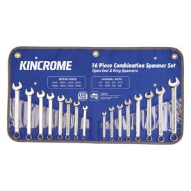 SPANNER SET METRIC/AF 16PCE RING/OPEN