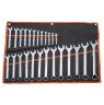 RING OPEN SPANNER SET METRIC 25 PIECE