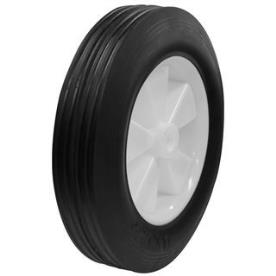 WHEEL RUBBER TREAD POLY RIM 125X30X10MM