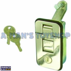 FLUSH LEVER LOCK LARGE CHROME LIGHT DUTY