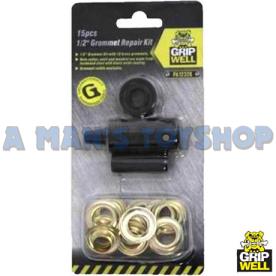 TARP GROMMET REPAIR KIT 1/2" HOLE 15PC