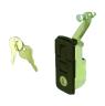 FLUSH LEVER FINGER LOCK -  BLACK - KEYED
