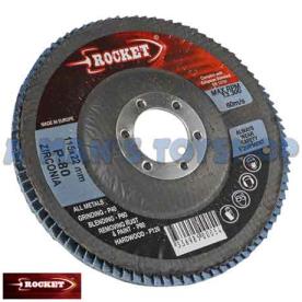 FLAP DISC 115MM  X 22MM BORE 80 GRIT