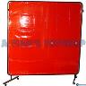 WELDING CURTAIN KIT RED 1.8 X 1.8 METRE