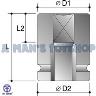 IMPACT SOCKET 1/2 DR X 5/8 SQUARE DRIVE