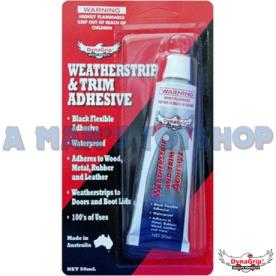 WEATHERSTRIP & TRIM ADHESIVE BLACK