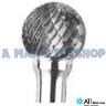 BURR 12MM BALL D-CUT 6MM SHANK