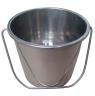 STAINLESS STEEL BUCKET W/HANDLE 9 LITRE