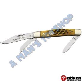 NLA* KNIFE BOKER MED STOCKMAN BROWN BONE