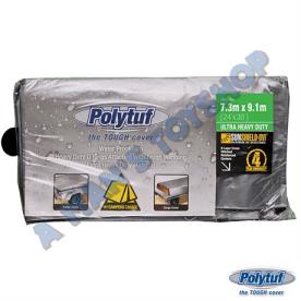 TARP 3M/10FT  X 3.6M/12FT  D RING GRAY