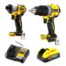 18V 2 PC HAMMER DRILL IMPACT DRIVER KIT