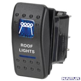 ROCKER SWITCH BLUE ROOF LIGHTS 12V ON/OF