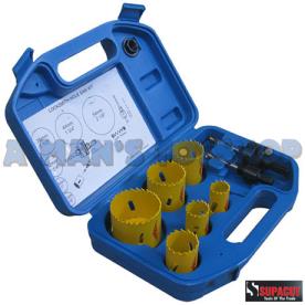 HOLE SAW 9PCE LOCKSMITH KIT 22-54MM