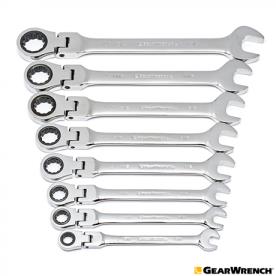 RATCHET WRENCH SET COMB FLEX HEAD SAE AF