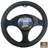 STEERING WHEEL COVER GREY LEATHER LOOK