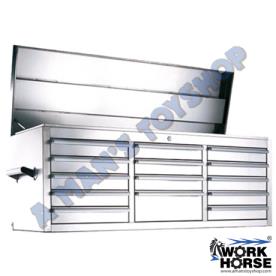 TOOLBOX 14 DRAWER 1370MM STAINLESS STEEL